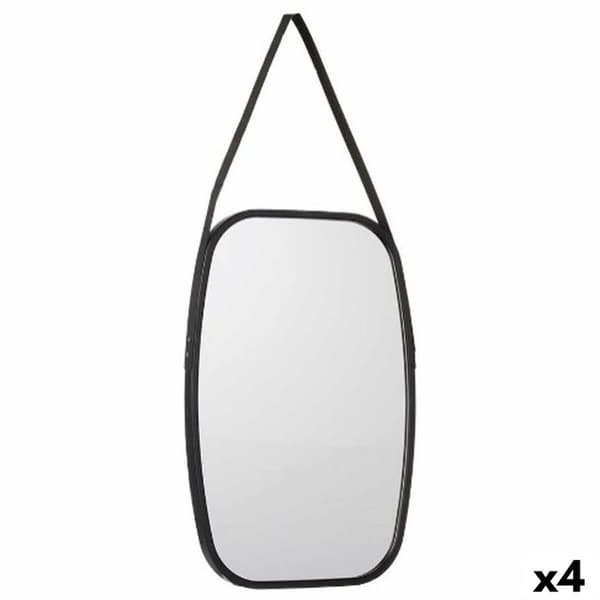 Seinäpeili 1273 Musta 43 x 65 x 3 cm Suorakulmainen (4 osaa)