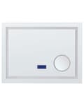 Miniatyrbild 1 av 8: Upplyst LED-badrumsspegel Rektangulär 60 x 80 cm Glamour med Bluetooth-högtalare Förstoringsglas