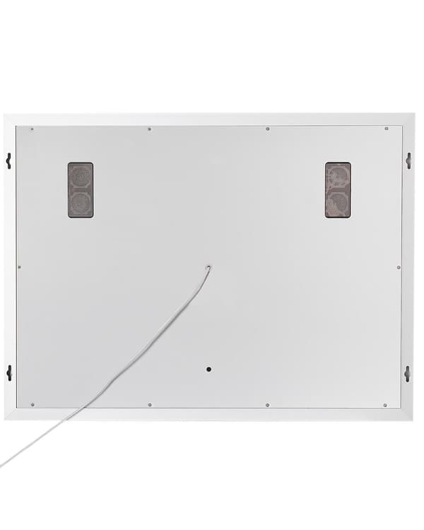 Baderomsspeil med LED-lampe Rektangulært 60 x 80 cm Glamour med Bluetooth-høyttalerforstørrelse Moderne Minimalistisk