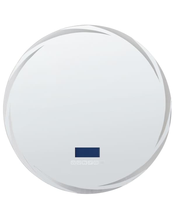 Baderomsspeil med LED-belysning Rundt 60 x 60 cm Glamour med Bluetooth-høyttaler
