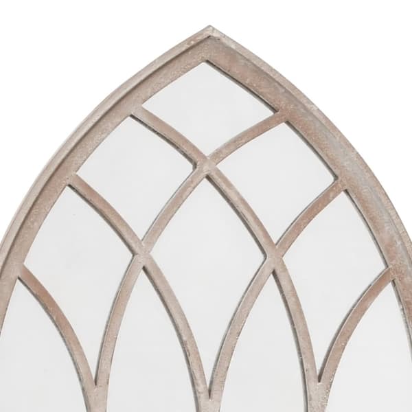 havespejl 100x45 cm jern sandfarvet