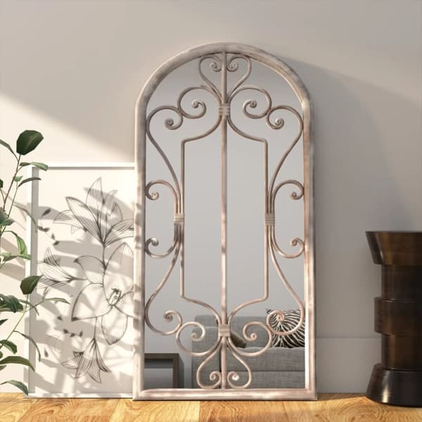 spejl 70x30 cm jern sandfarvet
