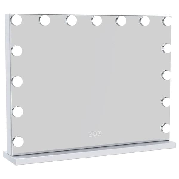 UNIQ Vanity XL Hollywood -peili 15 LED-valolla ja kosketustoiminnolla - Meikkipeili valaistuksella - Hollywood Mirror