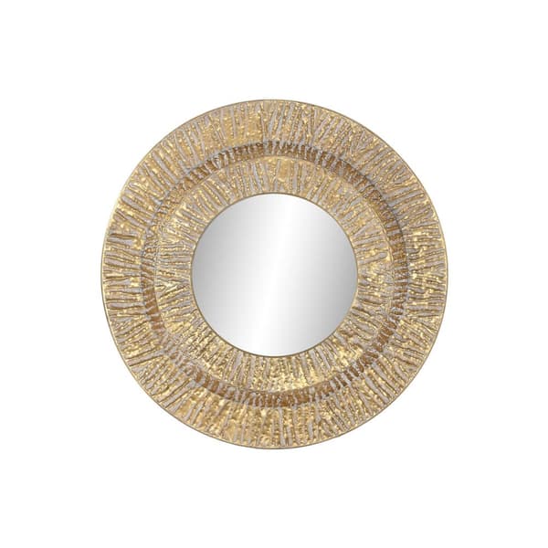 Väggspegel Home ESPRIT Gyllene Metall Glas Modern 78 x 4,5 x 78 cm