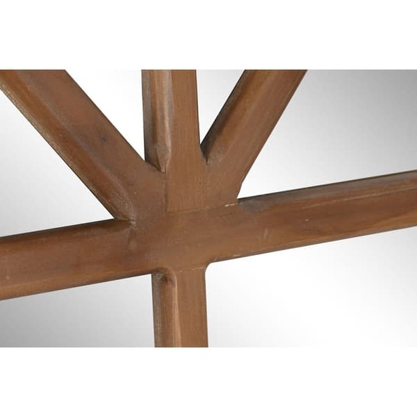 Väggspegel Home ESPRIT Naturell Glas Gran Speglar Neoklassisk Fönster 150 x 3,5 x 186 cm