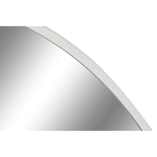 Vægspejl Home ESPRIT Hvid Metal Spejl Moderne 100 x 2 x 100 cm