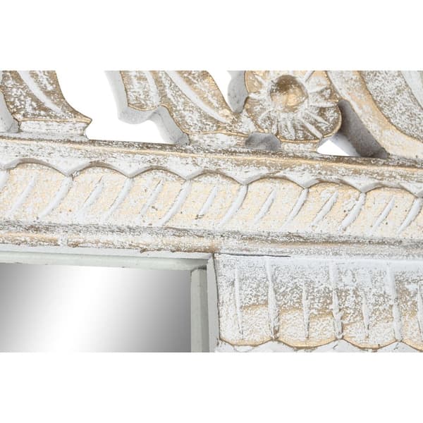 Väggspegel Home ESPRIT Vit Indier Avskalad 150 x 5 x 242 cm
