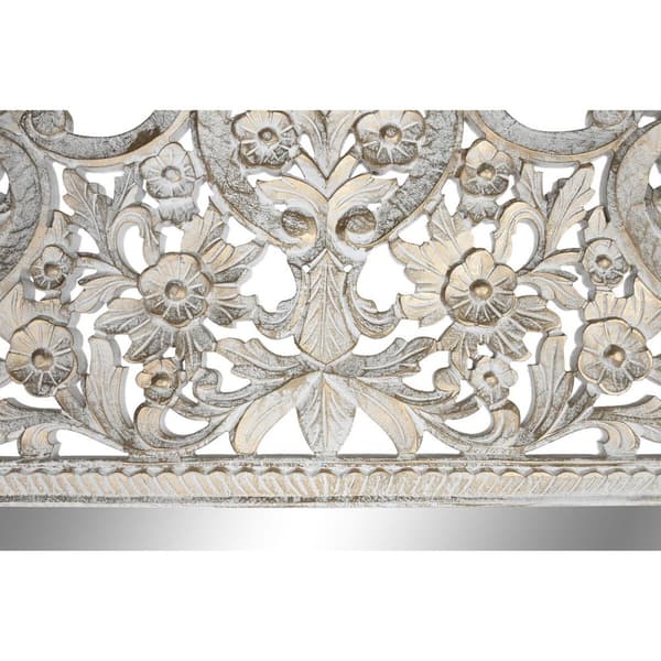 Väggspegel Home ESPRIT Vit Indier Avskalad 150 x 5 x 242 cm
