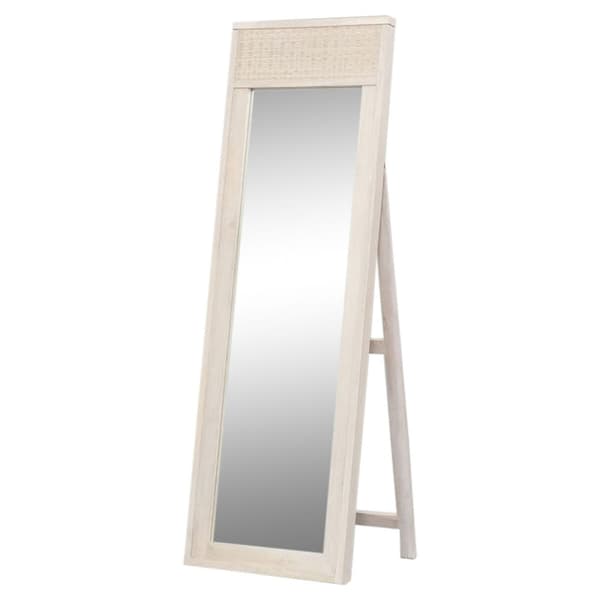 Frittstående speil Home ESPRIT Treverk av mangotre 58 x 8 x 175 cm