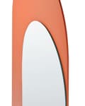 Miniatyrbilde 5 av 6: Veggspeil Oransje 55 x 140 cm Oval form Hengende Veggdekorasjon Gangdekor Moderne