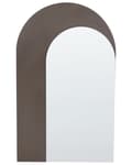 Miniatyrbilde 1 av 6: Veggspeil Brun 58 x 99 cm Oval form Hengende Veggdekorasjon Moderne design