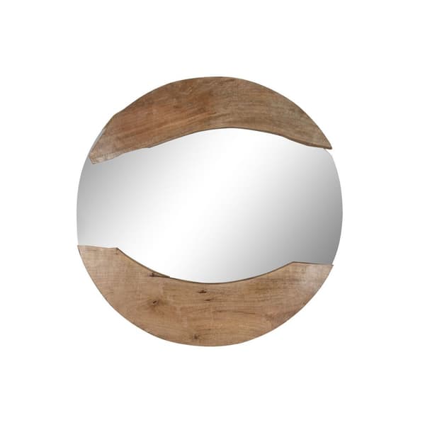 Väggspegel Home ESPRIT Naturell Bali 120 x 8 x 120 cm