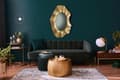 Miniatyrbillede 5 af 6: Rootz Modern Wall Mirror - Ovalt spejl - Uformet ramme - Håndlavet - Guldramme - 60cm x 90cm x 5,5cm