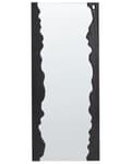 Miniatyrbilde 1 av 6: Veggspeil Svart Paulownia Tre Ramme Glass 175 x 75 cm Uregelmessig Dekorativt Veggspeil Moderne Stil
