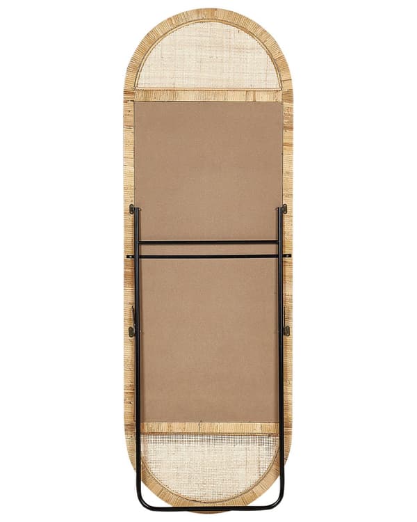 Stående Speil Naturrotting 150x50 cm Chic Oval Boho Stil For Soverom Tilbehør til Hjemmet