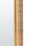 Miniatyrbilde 6 av 7: Stående Speil Naturrotting 150x50 cm Rektangulær Boho Stil Stue Soverom Hjem Tilbehør Elegant