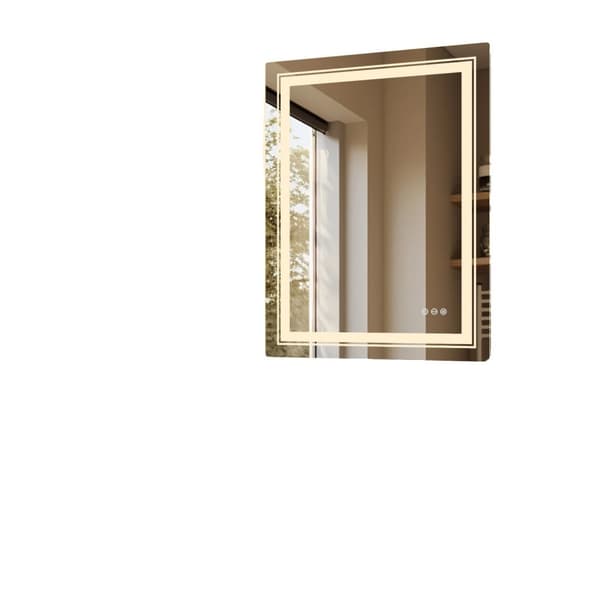 LED Badeværelsesspejl, Dæmpbar Touch Sensor, Anti-dug Funktionalitet,700x900mm