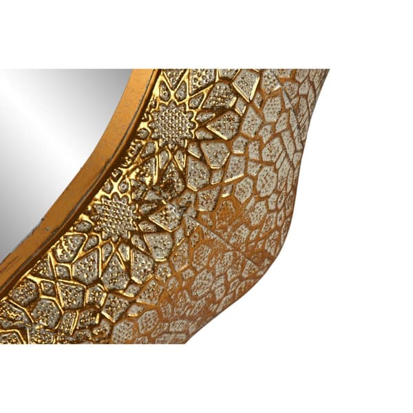 Väggspegel Home ESPRIT Gyllene Arab 81 x 3,5 x 81 cm
