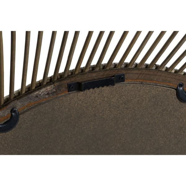 Veggspeil Home ESPRIT Naturell Tropisk 110 x 2,5 x 110 cm