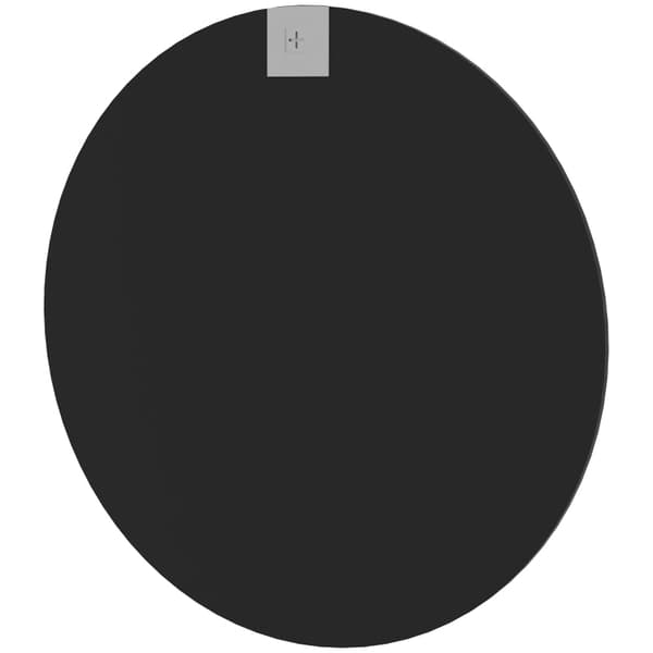 Rootz rundt sort badeværelsesspejl - Vægmonteret makeupspejl - Indretning til hjemmet - aluminiumsramme - Ø61cm x 10mm - Ideel gave til enhver lejligh