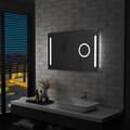 Miniatyrbild 1 av 2: Badrumsspegel LED med touch-sensor 100x60 cm
