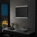 Miniatyrbild 1 av 2: Badrumsspegel LED med touch-sensor 80x60 cm