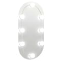 Miniatyrbild 2 av 2: Spegel med LED-lampor 60x30 cm glas oval