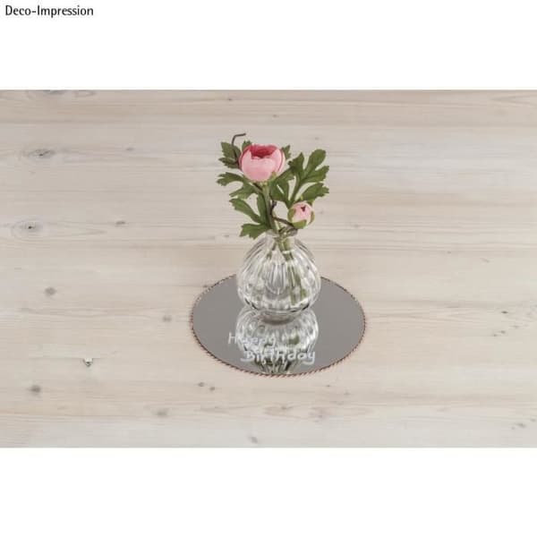 Spegelplåt, 15cm ø, skurna kanter, tab-påse 1st.