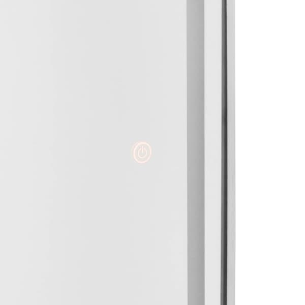 physa - Frisörspegel - LED-belysning - Extra platt - Oval - Silver - 180 x 70 cm