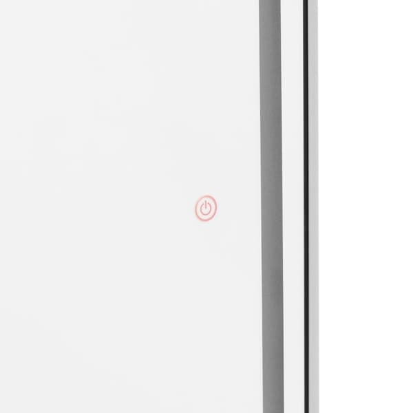 physa - Frisörspegel - LED-belysning - Extra platt - Åttakantig - Silver - 180 x 70 cm