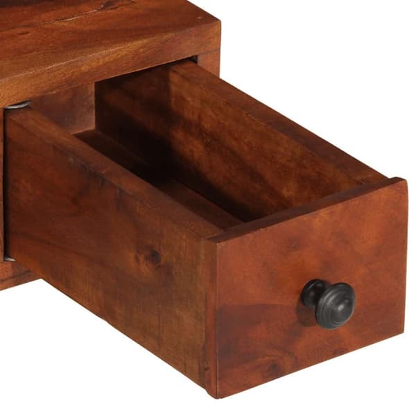 vidaXL Veggspeil med skuffer 60x33x90 cm heltre akasie