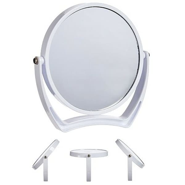 Förstorande Spegel Vit Glas Plast 19 x 18,7 x 2 cm (6 antal)