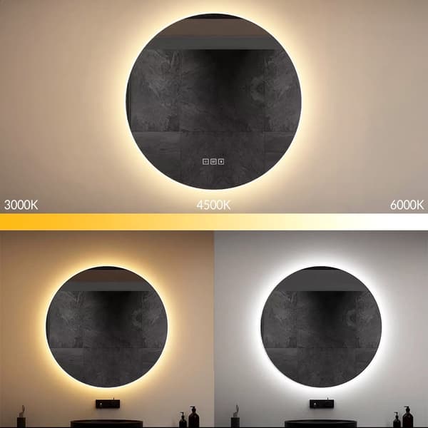 LED Seinäpeili BLUETOOTH 60 cm ROUND