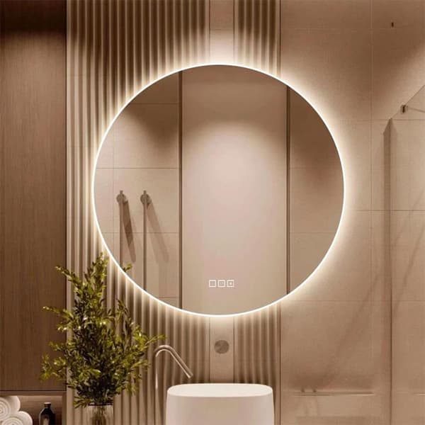 LED Seinäpeili BLUETOOTH 60 cm ROUND