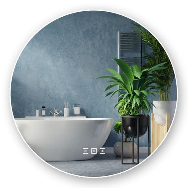 LED Seinäpeili BLUETOOTH 60 cm ROUND