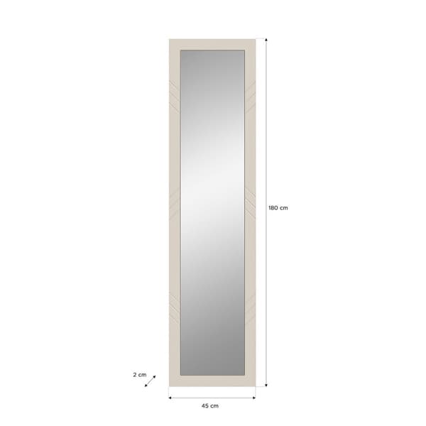 Notes spejl mat beige, spejl.