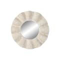 Miniatyrbilde 1 av 4: Veggspeil Home ESPRIT Hvit Strippet ned Gravering 76 x 7 x 76 cm