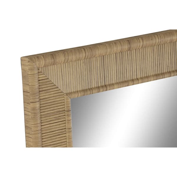Veggspeil Home ESPRIT Brun Naturell Scandi 74 X 2 X 194 cm (2 enheter)