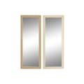 Miniatyrbilde 1 av 4: Veggspeil Home ESPRIT Brun Naturell Scandi 74 X 2 X 194 cm (2 enheter)