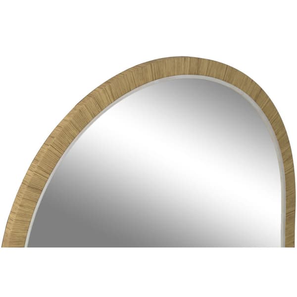 Vægspejl Home ESPRIT Brun Beige Natur Elfenben Scandi 55 X 2 X 75 cm (4 enheder)