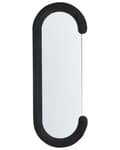Miniatyrbilde 4 av 7: Veggspeil Svart MDF-ramme Glass 54 x 158 cm Uregelmessig Form Dekorativt Veggmontert Aksentstykke Moderne Stil
