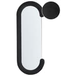 Miniatyrbilde 1 av 7: Veggspeil Svart MDF-ramme Glass 54 x 158 cm Uregelmessig Form Dekorativt Veggmontert Aksentstykke Moderne Stil