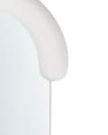 Miniatyrbilde 6 av 7: Veggspeil Hvit MDF-ramme Glass 54 x 158 cm Uregelmessig Form Dekorativt Veggmontert Aksentstykke Moderne Stil