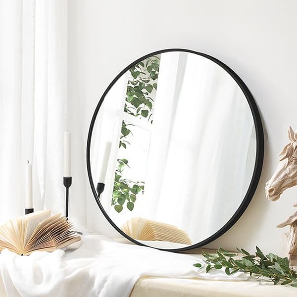 Wall Mirror - Round Mirror - Badeværelse Mirror