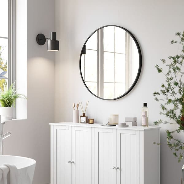 Wall Mirror - Round Mirror - Badeværelse Mirror