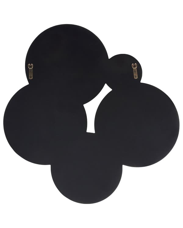 Veggspeil Sølv Glass MDF 80 x 82 cm Runde former Uten ramme Moderne stil Dekor Interiør Speil