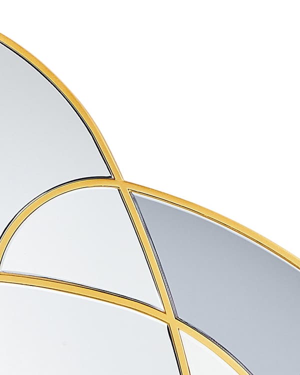 Veggspeil i Gullglass og MDF 99 x 89 cm Uregelmessig Form