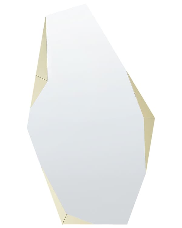 Veggspeil i Gullglass og MDF 68 x 120 cm Uregelmessig Design Rammeløst Innredning