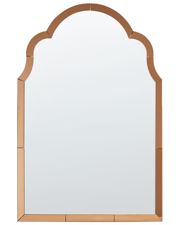 Väggspegel Kopparglas och MDF 60 x 89 cm Hängande Spegel Art Deco-stil