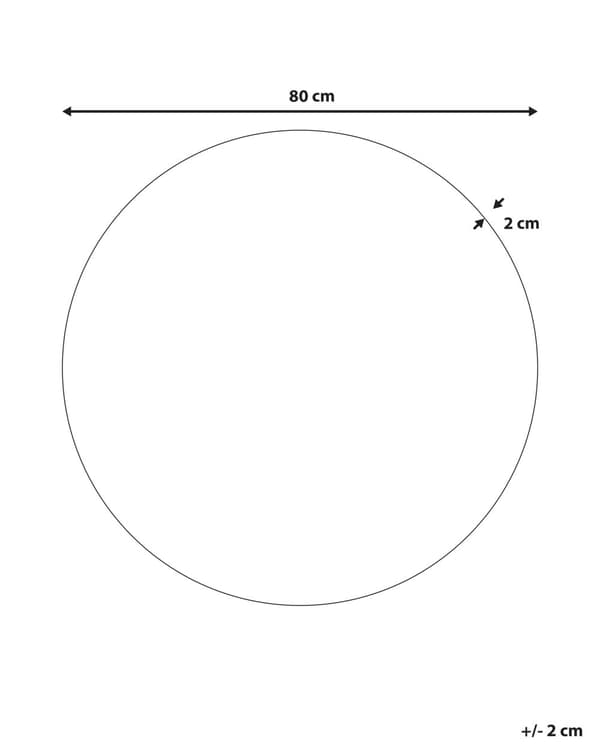 Väggspegel Grön Glas och MDF 80 cm Rund Modern Väggdekor